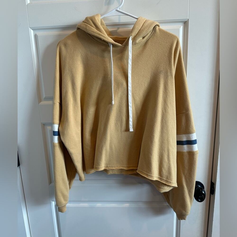 American Eagle Crop Pullover Hoodie Sweatshirt
